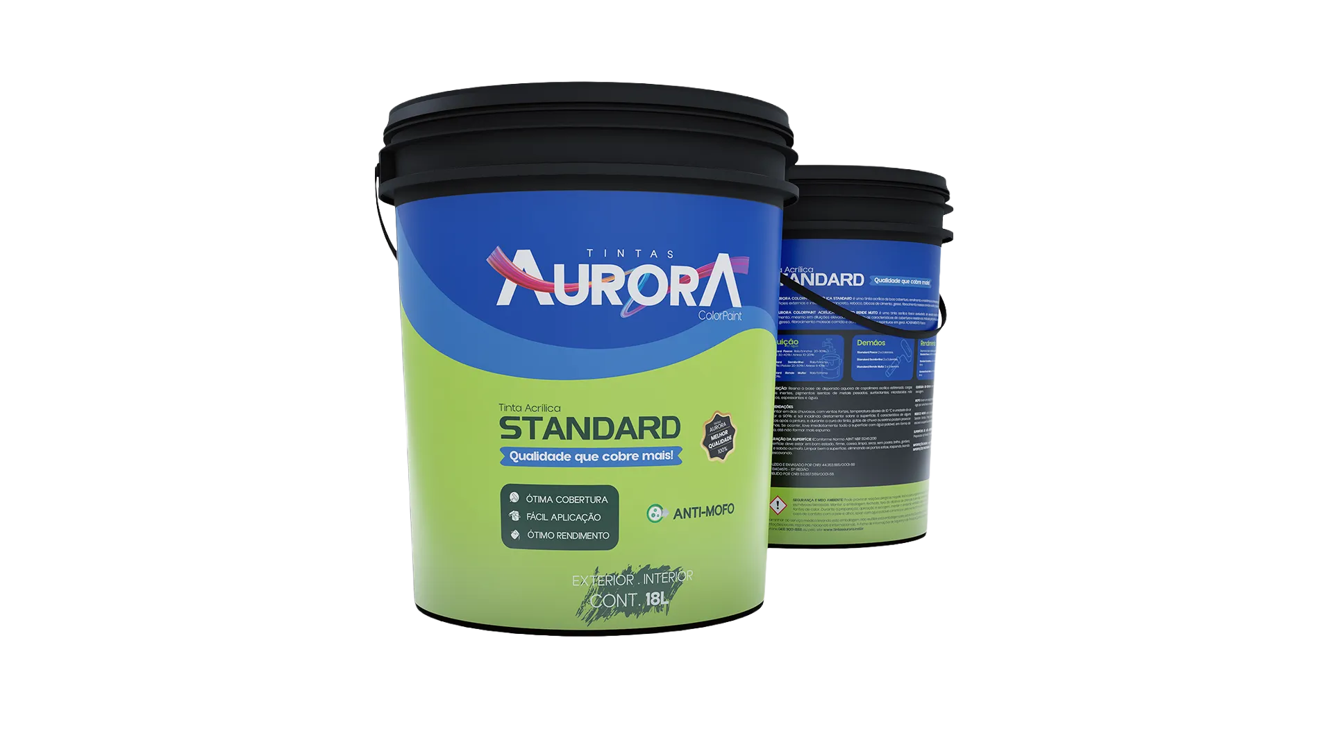Embalagem da Tinta Acrílica Standard Aurora